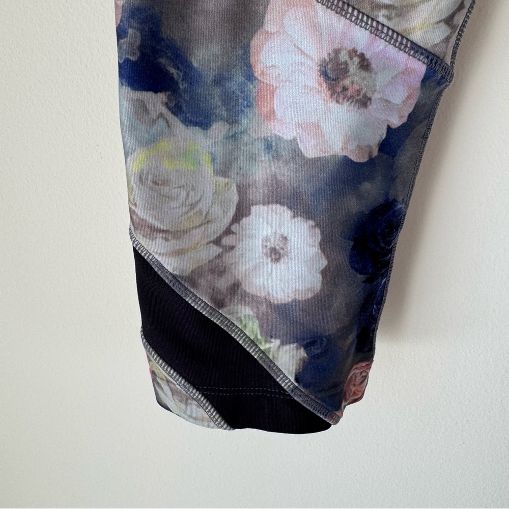 Floral Leggings Womens Feminine Yoga Pilates Girly 0018 - Picture 5 of 16